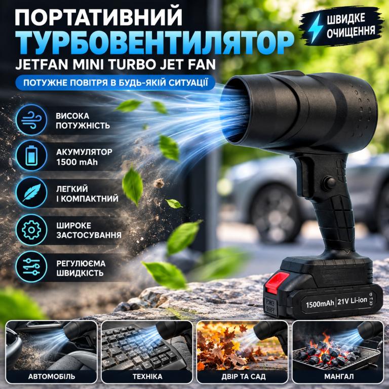 Турбовентилятор Jetfan mini turbo jet Fan 